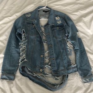 Distressed Denim Jacket